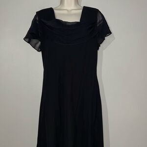 Vintage 90s Black Dress by SL Fashion